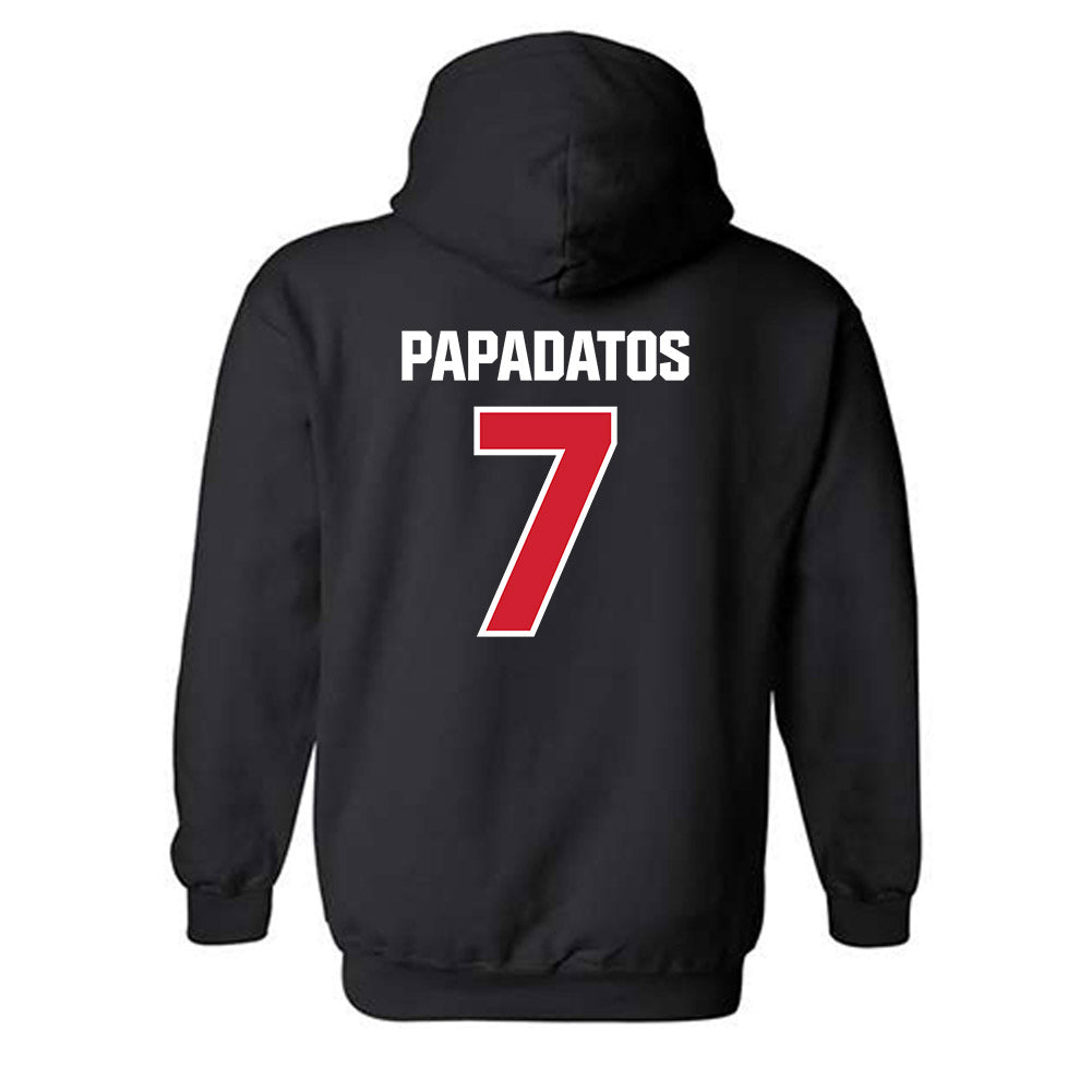 St. Francis - NCAA Men's Basketball : Paris Papadatos - Classic Shersey Hooded Sweatshirt-1