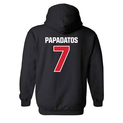St. Francis - NCAA Men's Basketball : Paris Papadatos - Classic Shersey Hooded Sweatshirt-1