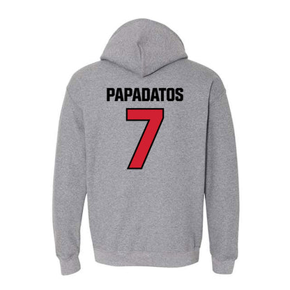 St. Francis - NCAA Men's Basketball : Paris Papadatos - Classic Shersey Hooded Sweatshirt-1