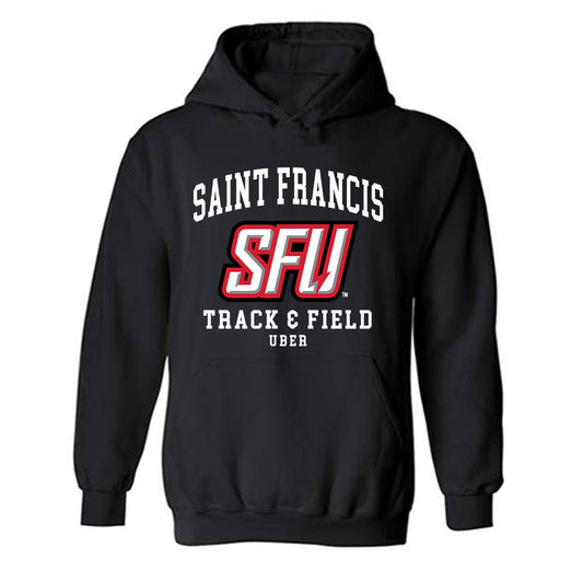 St. Francis - NCAA Men's Track & Field : Carson Uber - Classic Fashion Shersey Hooded Sweatshirt-0