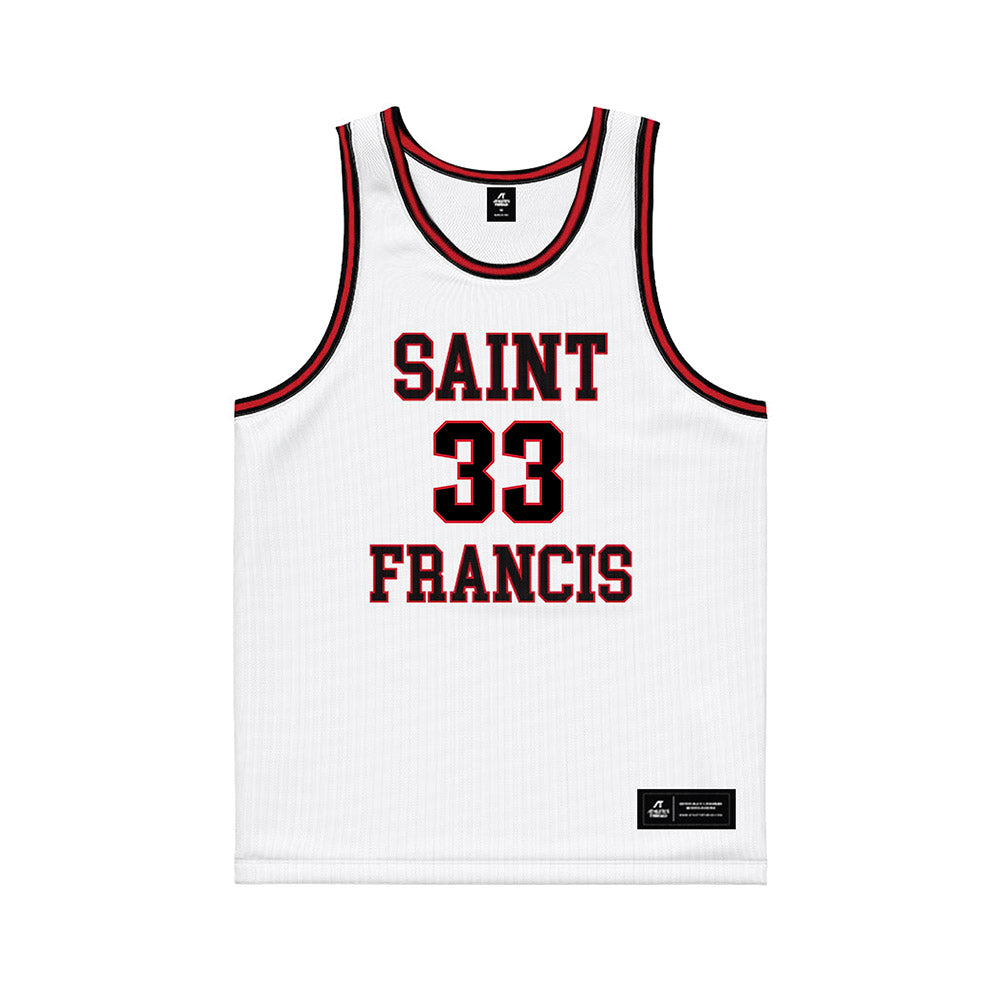 St. Francis - NCAA Men's Basketball : Brandon Rabish - White Basketball Jersey-0