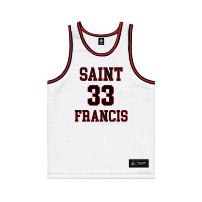 St. Francis - NCAA Men's Basketball : Brandon Rabish - White Basketball Jersey-0