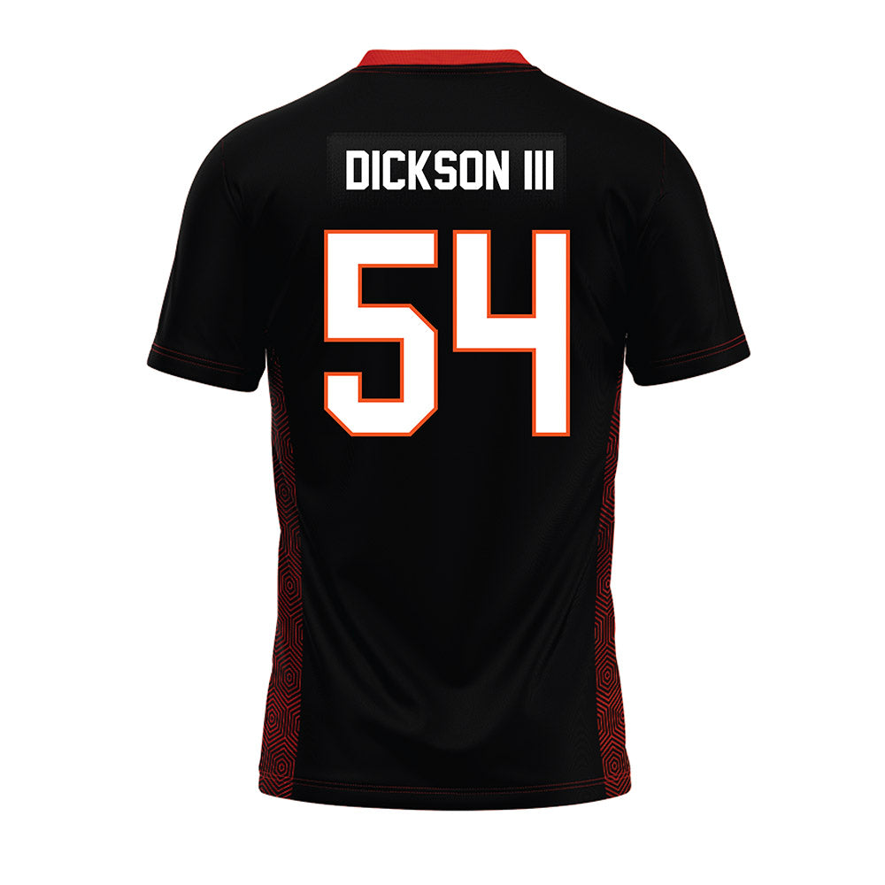 Oklahoma State - NCAA Football : Johnny Dickson III - Black Premium Football Jersey-1