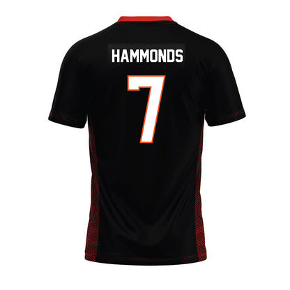 Oklahoma State - NCAA Football : Quinton Hammonds - Black Premium Football Jersey-1