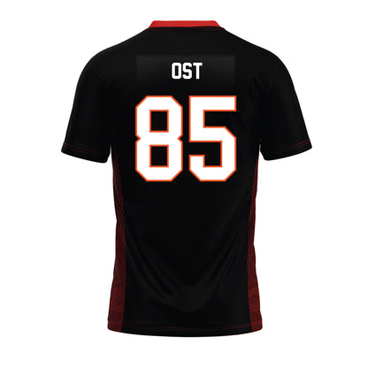Oklahoma State - NCAA Football : Nate Ost - Black Premium Football Jersey-1