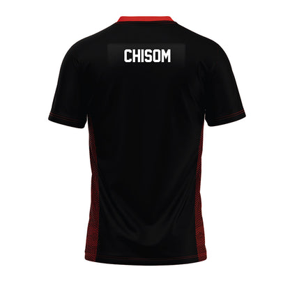 Oklahoma State - NCAA Football : Isaiah Chisom - Black Premium Football Jersey-1