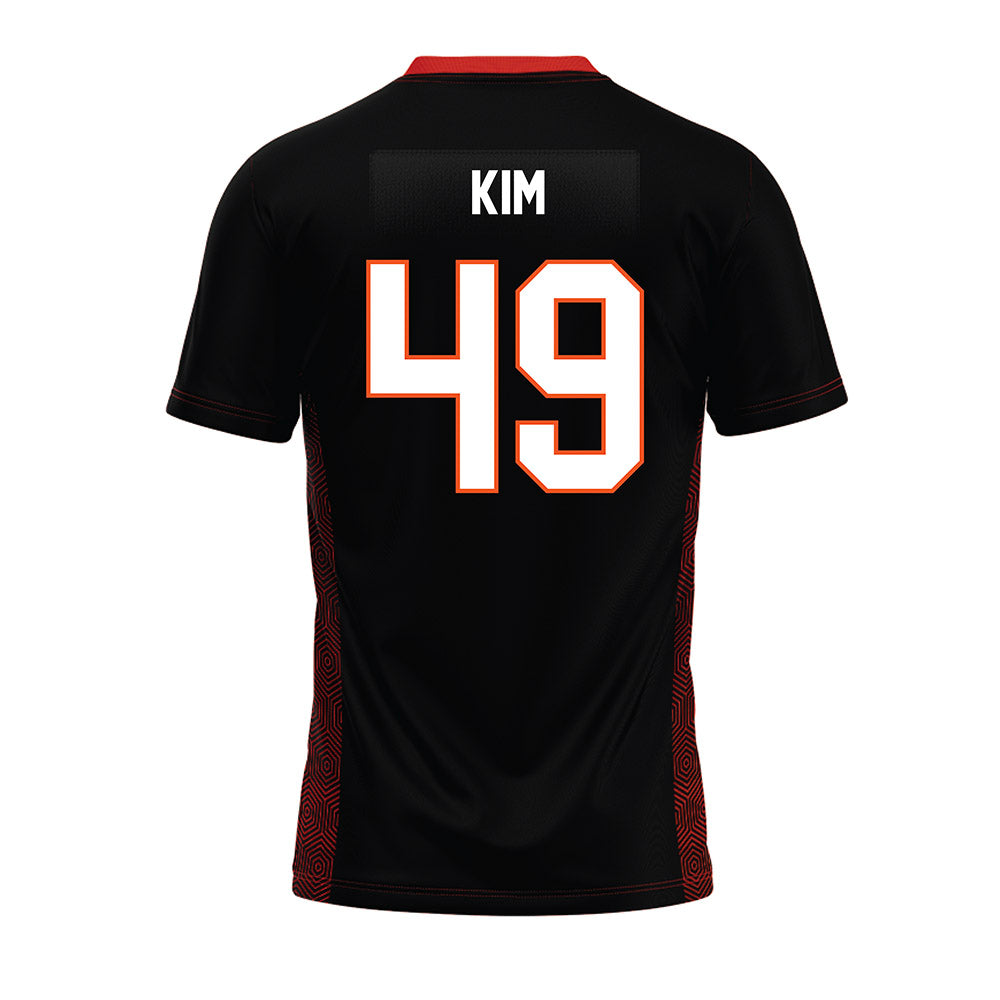 Oklahoma State - NCAA Football : Joseph Kim - Black Premium Football Jersey-1