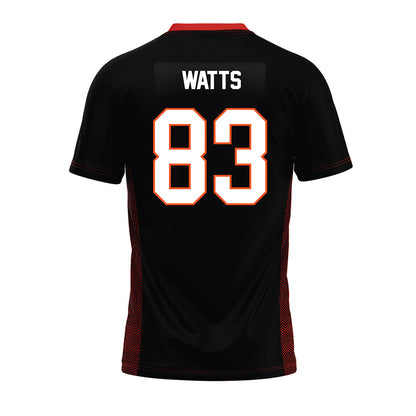 Oklahoma State - NCAA Football : Ty Watts - Black Premium Football Jersey-1