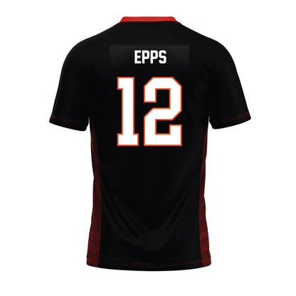 Oklahoma State - NCAA Football : Cameron Epps - Black Premium Football Jersey-1