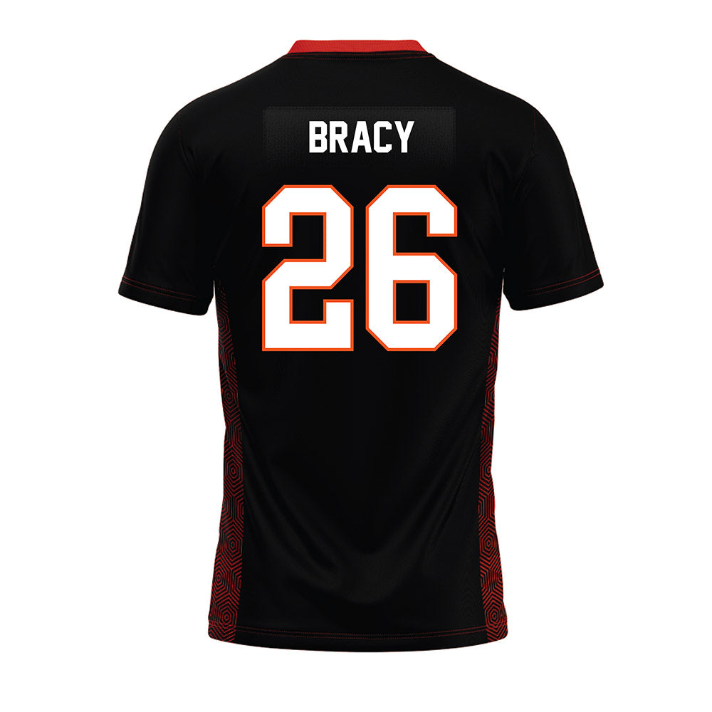Oklahoma State - NCAA Football : Maliek Bracy - Black Premium Football Jersey-1