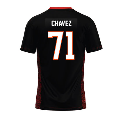 Oklahoma State - NCAA Football : Miguel Chavez - Black Premium Football Jersey-1