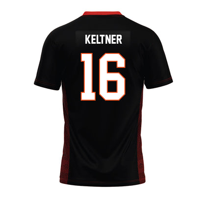 Oklahoma State - NCAA Football : Sam Keltner - Black Premium Football Jersey-1