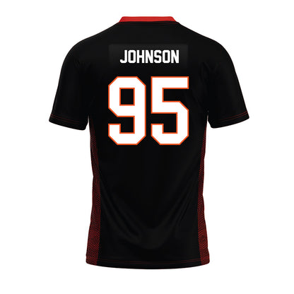Oklahoma State - NCAA Football : Jaleel Johnson - Black Premium Football Jersey