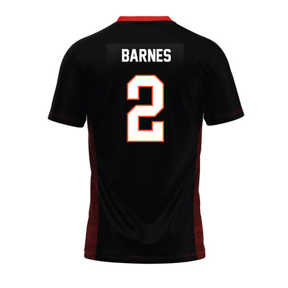 Oklahoma State - NCAA Football : Chris Barnes - Black Premium Football Jersey-1