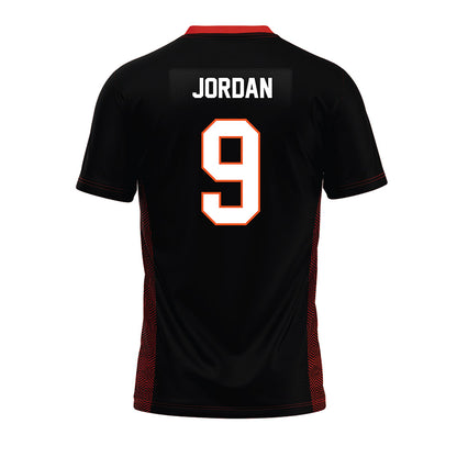 Oklahoma State - NCAA Football : Grant Jordan - Black Premium Football Jersey-1