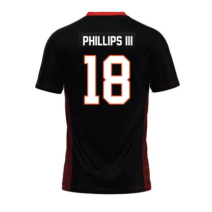 Oklahoma State - NCAA Football : Mose Phillips III - Black Premium Football Jersey-1