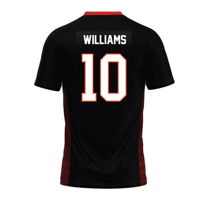 Oklahoma State - NCAA Football : James Williams - Black Premium Football Jersey-1