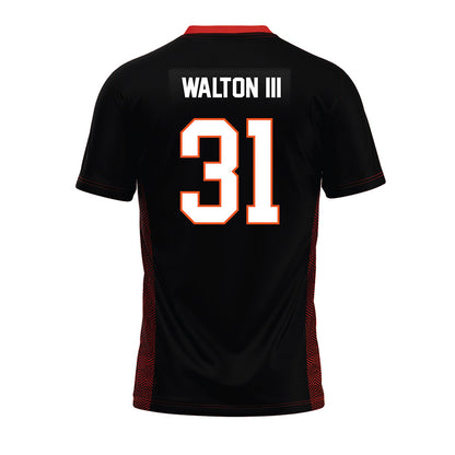 Oklahoma State - NCAA Football : Billy Walton iii - Black Premium Football Jersey-1