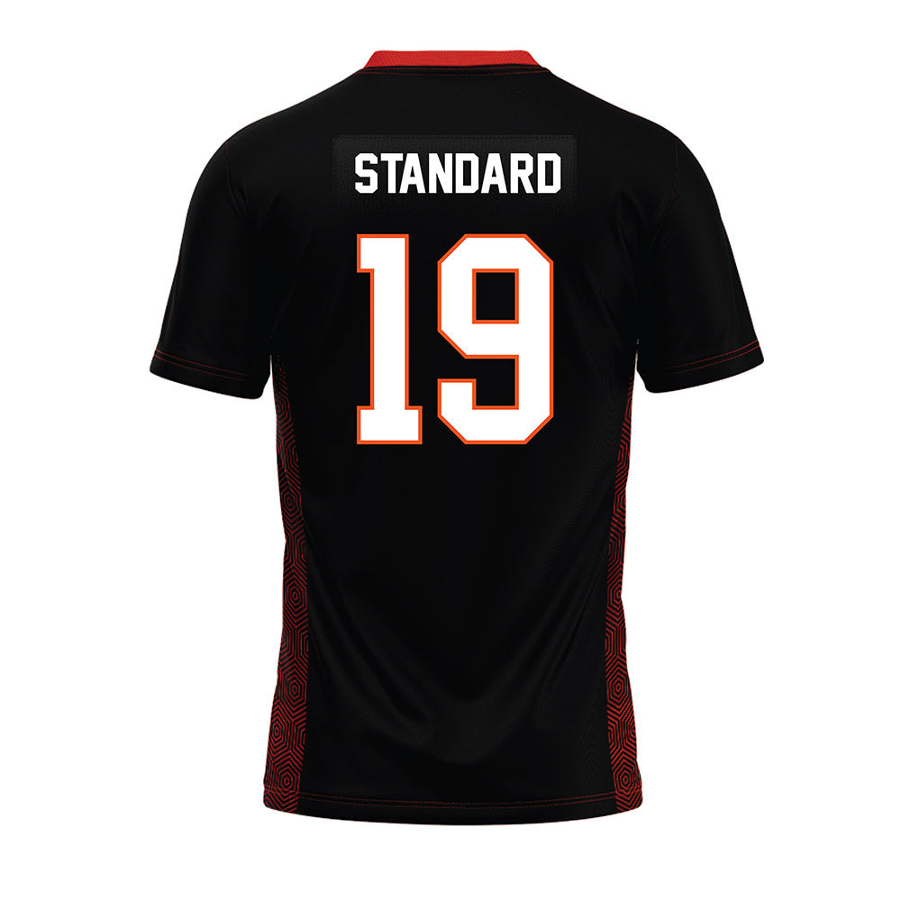 Oklahoma State - NCAA Football : Dayvon Standard - Black Premium Football Jersey-1