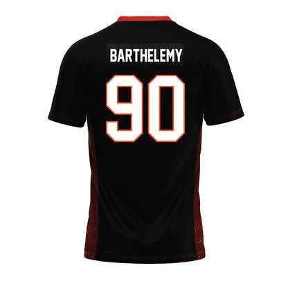 Oklahoma State - NCAA Football : Savion Barthelemy - Black Premium Football Jersey-1
