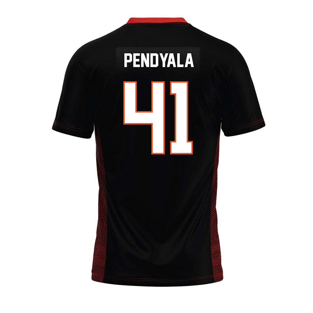 Oklahoma State - NCAA Football : Gabe Pendyala - Black Premium Football Jersey-1