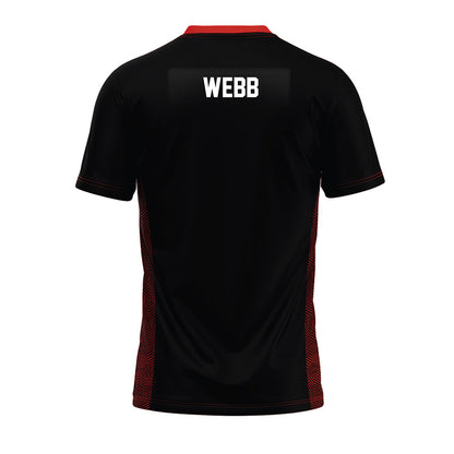 Oklahoma State - NCAA Football : Luke Webb - Black Premium Football Jersey