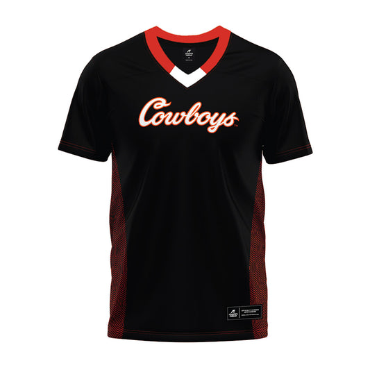 Oklahoma State - NCAA Football : Israel Polk - Black Premium Football Jersey-0