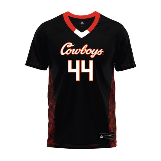 Oklahoma State - NCAA Football : Carson Kolb - Black Premium Football Jersey-0