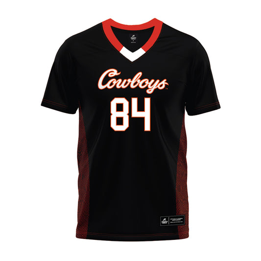 Oklahoma State - NCAA Football : Matrail Lopez - Black Premium Football Jersey-0