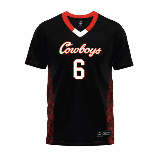 Oklahoma State - NCAA Football : Tre Page III - Black Premium Football Jersey-0