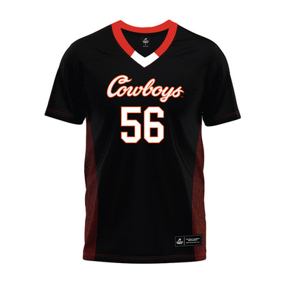 Oklahoma State - NCAA Football : Tyler Mercer - Black Premium Football Jersey-0