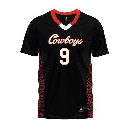 Oklahoma State - NCAA Football : Grant Jordan - Black Premium Football Jersey-0