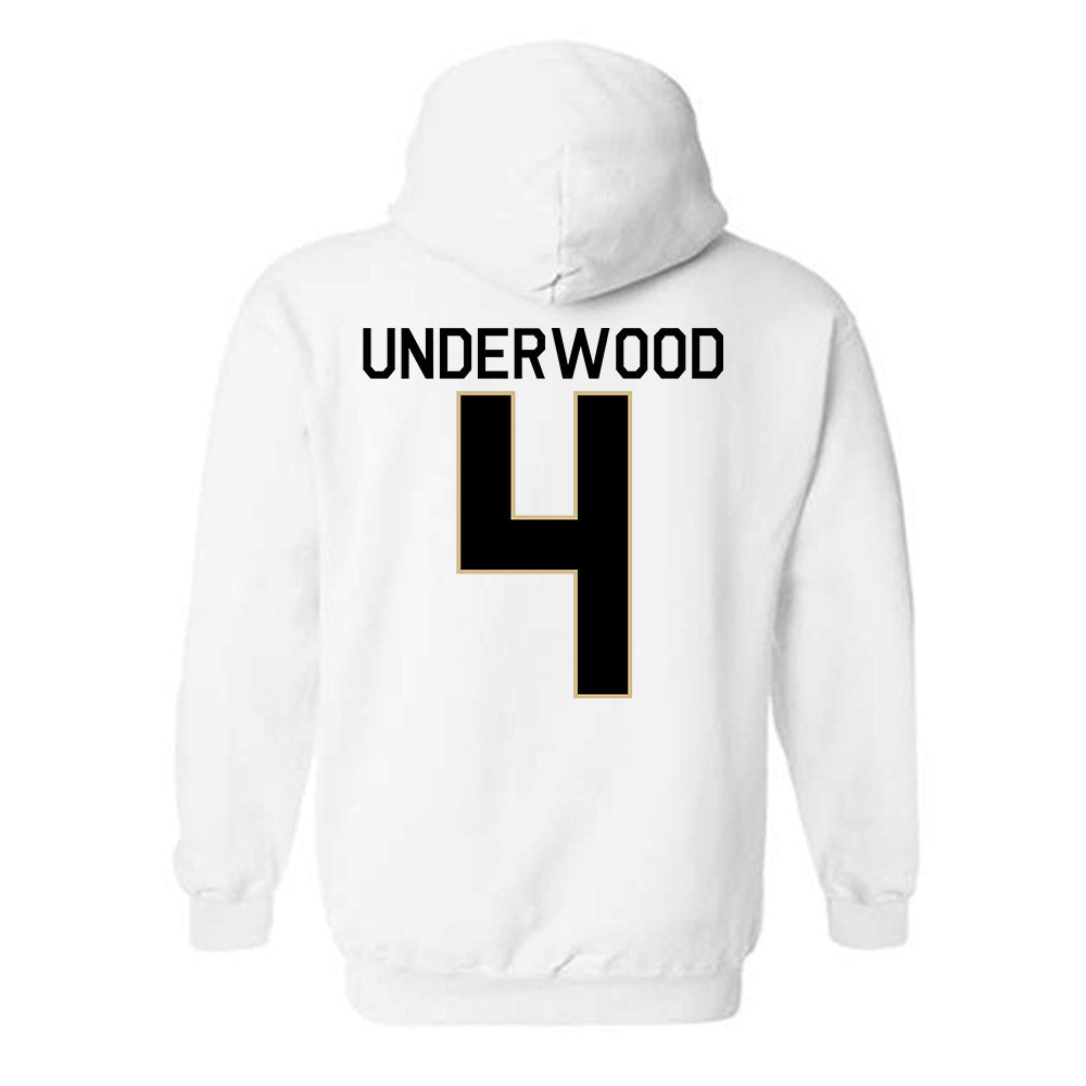 Wake Forest - NCAA Men's Basketball : Will Underwood - Classic Shersey Hooded Sweatshirt-1