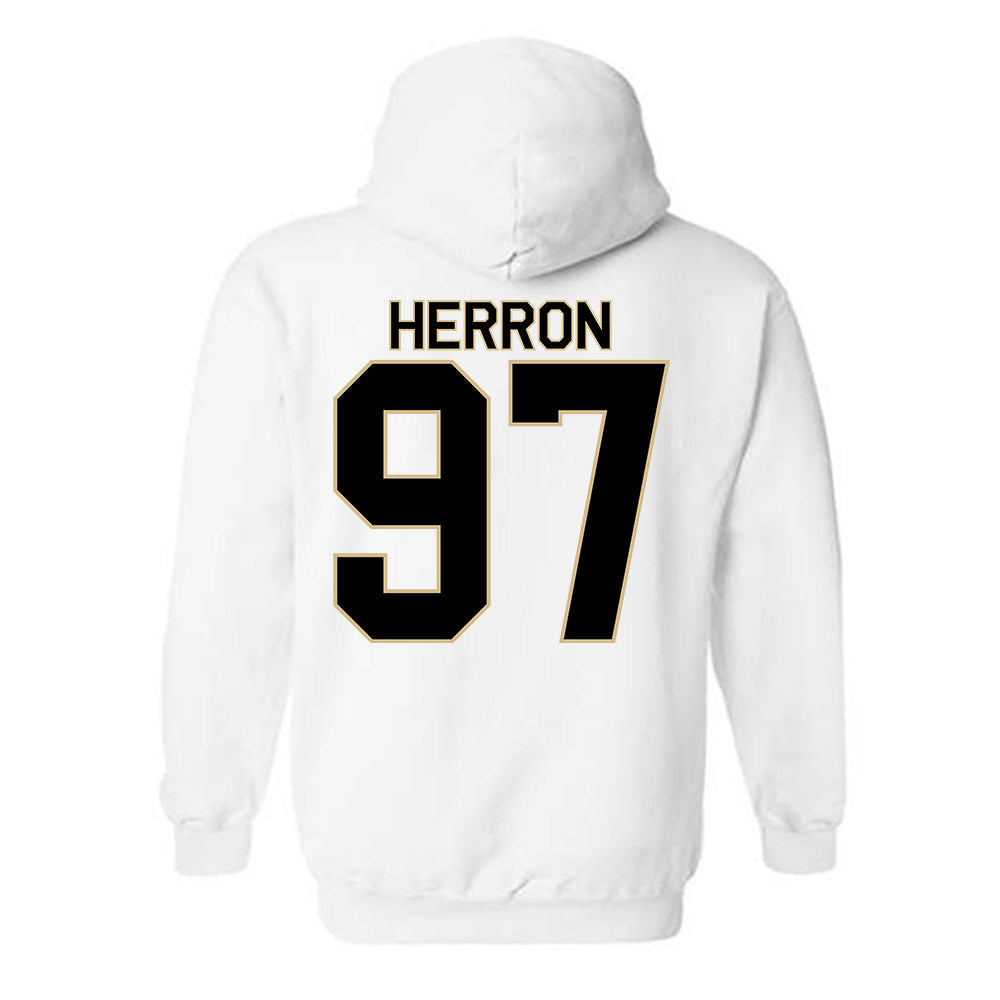 Wake Forest - NCAA Football : Matthew Herron - Classic Shersey Hooded Sweatshirt-1
