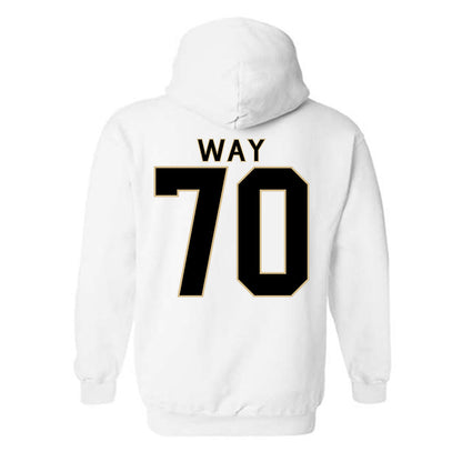 Wake Forest - NCAA Football : Will Way - Classic Shersey Hooded Sweatshirt-1