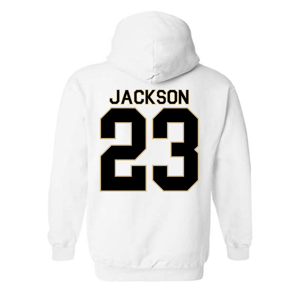 Wake Forest - NCAA Football : Zeek Jackson - Classic Shersey Hooded Sweatshirt-1