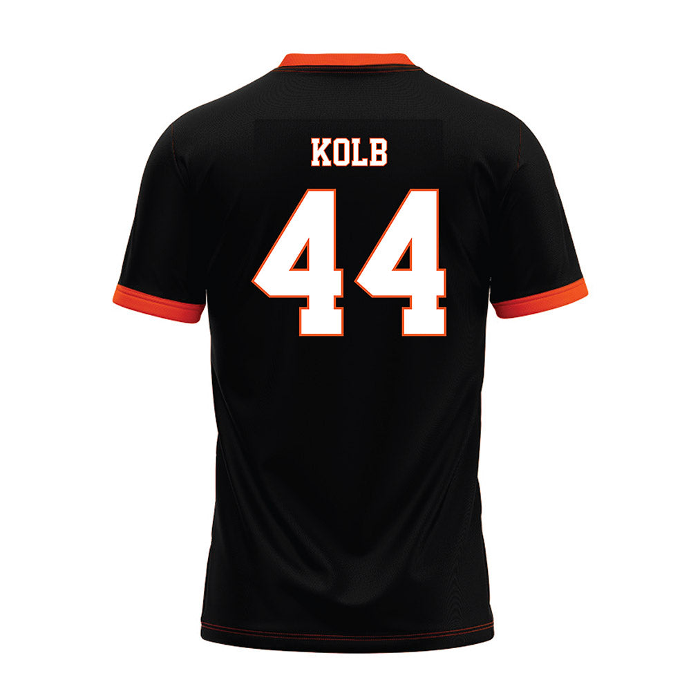 Oklahoma State - NCAA Football : Carson Kolb - Black Premium Football Jersey-1