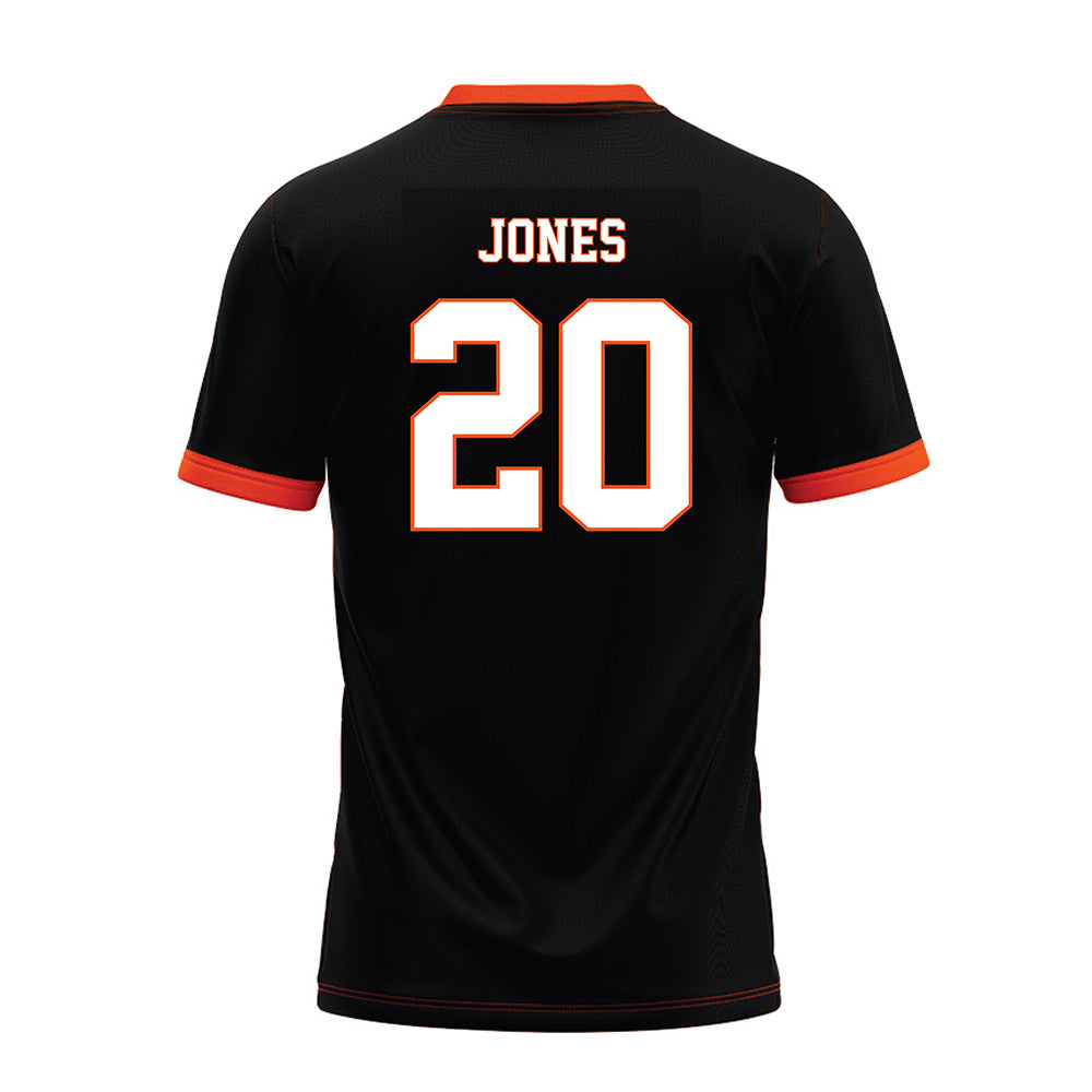 Oklahoma State - NCAA Football : Kaydin Jones - Black Premium Football Jersey-1