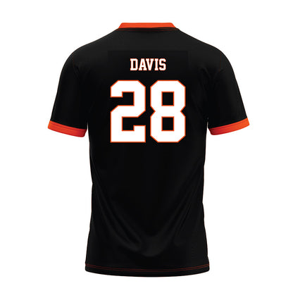Oklahoma State - NCAA Football : Marrel Davis - Black Premium Football Jersey-1