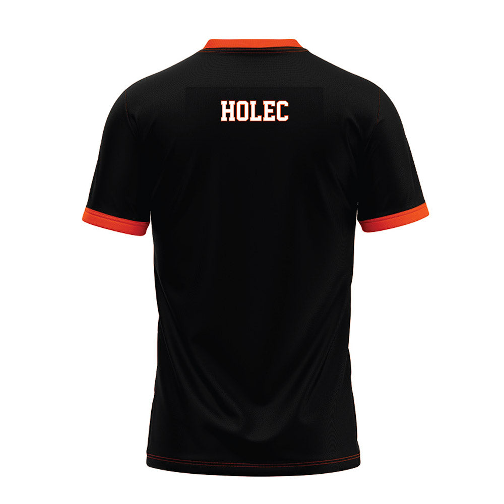 Oklahoma State - NCAA Football : Kai Holec - Black Premium Football Jersey-1