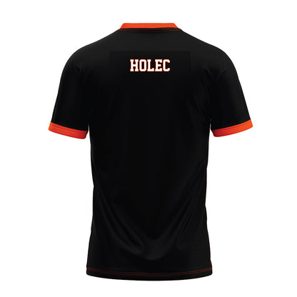 Oklahoma State - NCAA Football : Kai Holec - Black Premium Football Jersey-1