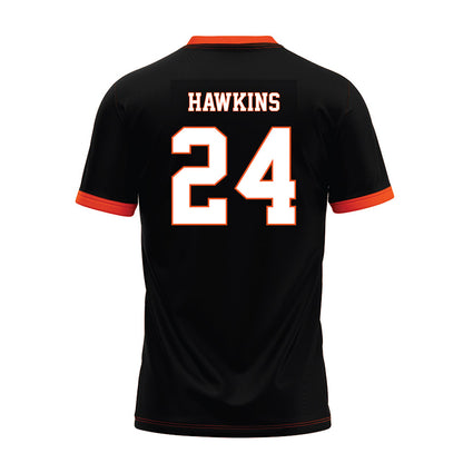 Oklahoma State - NCAA Football : Caleb Hawkins - Black Premium Football Jersey-1