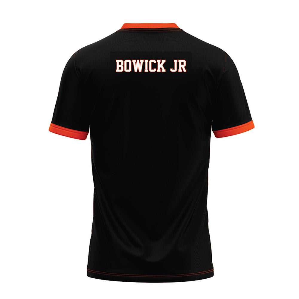 Oklahoma State - NCAA Football : Justin Bowick Jr - Black Premium Football Jersey-1