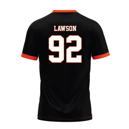 Oklahoma State - NCAA Football : Jerry Lawson - Black Premium Football Jersey-1