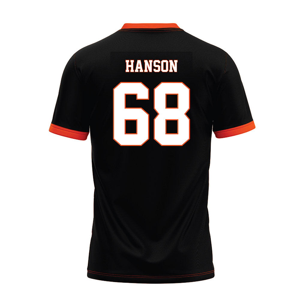 Oklahoma State - NCAA Football : Joseph Hanson - Black Premium Football Jersey-1