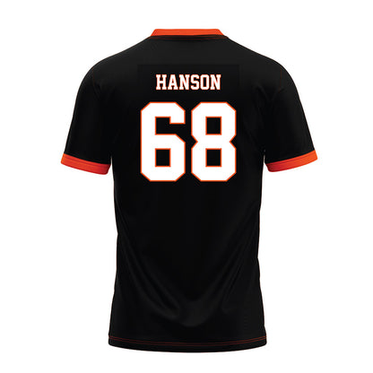 Oklahoma State - NCAA Football : Joseph Hanson - Black Premium Football Jersey-1
