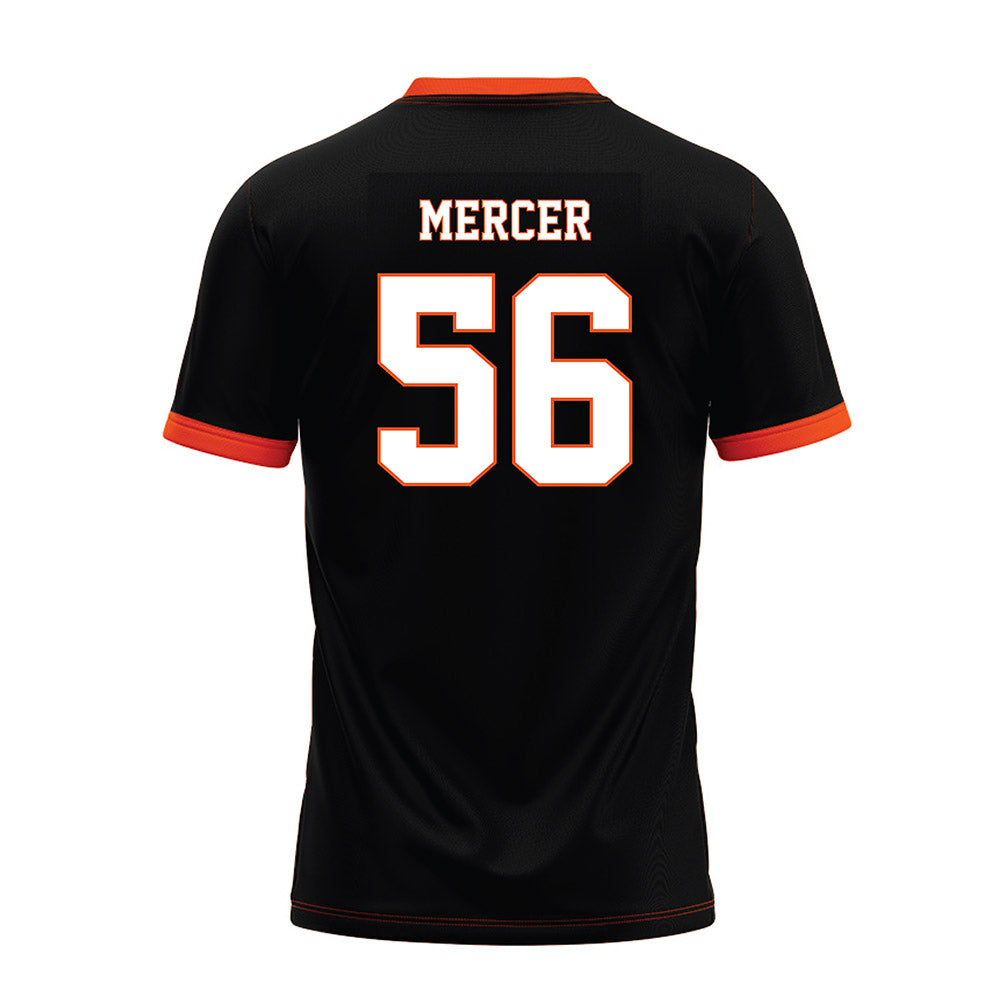 Oklahoma State - NCAA Football : Tyler Mercer - Black Premium Football Jersey-1