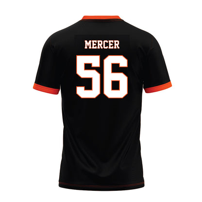 Oklahoma State - NCAA Football : Tyler Mercer - Black Premium Football Jersey-1
