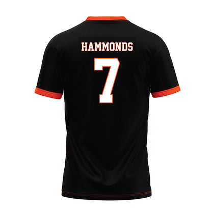 Oklahoma State - NCAA Football : Quinton Hammonds - Black Premium Football Jersey-1