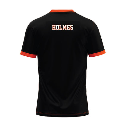 Oklahoma State - NCAA Football : Vincent Holmes - Black Premium Football Jersey-1
